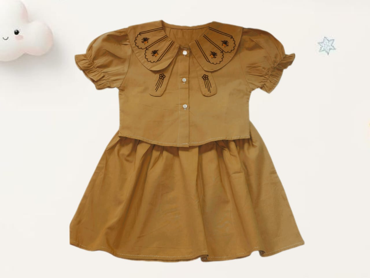 Beautiful Embroidered Shirt & Skirt